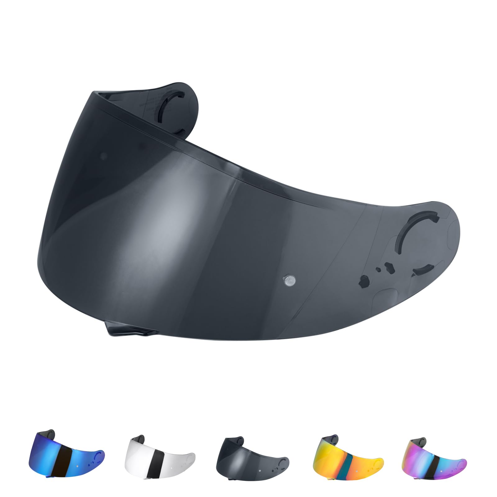 Motorradhelm Visier für SHOEI GT Air Neotec CNS-1 TC-5 TC-9 GT Air 2,Helmvisier Motorrad Windschutz Helm Objektiv Visier Vollgesichts,Helmvisiere Zubehör Ersatz(Schwarz) von JQF Gear