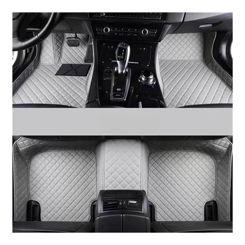 Allwetter fußmatten Auto Für Für Pajero Für V73 1998-2006 Custom Car Fußmatten Auto Teppiche Fuß Coche Zubehör Automatten-Set(Grey) von JQIWN