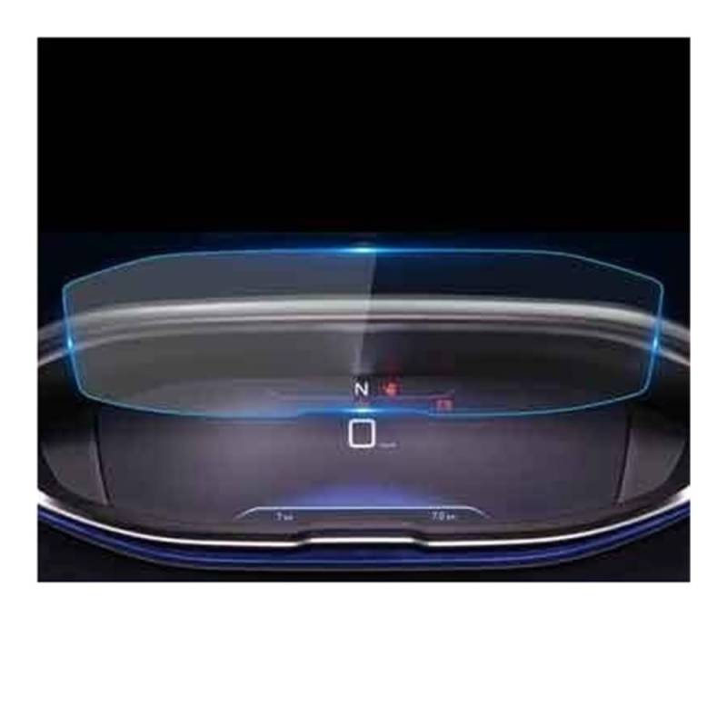 JQIWN Auto Navigation Gehärtetes Glas Schutz Film Aufkleber Dashboard Schutz Für Peugeot 3008 2021 Zubehör Navigation Panzerglas Schutzfolie von JQIWN