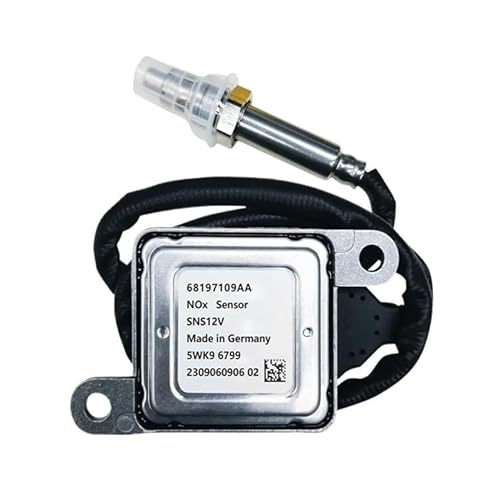 JQIWN Nox-Sensor Stickoxidsensor 68197109AA 5WK96799 Nox-Sensor Nox-Stickstoffoxid-Sensor 12V Automobil-Nox-Sensor 68085740AB NOx-Sensor von JQIWN