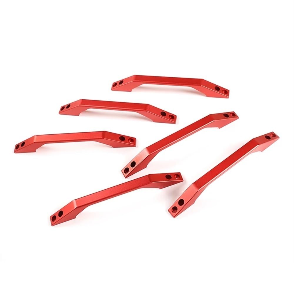 JQIWN Türgriff innen Auto Für Defender 90 110 130 2004 2005 2006 2007 2008 2009-2018 Aluminiumlegierung Auto Vorne Hinten Tür Dachgriff Zubehör(Red) von JQIWN