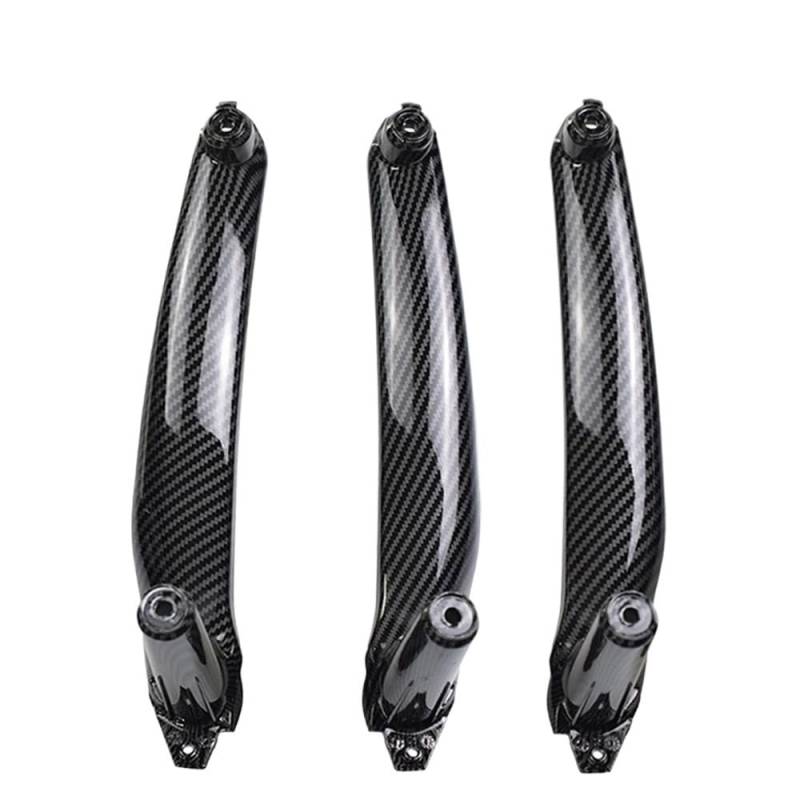 JQIWN Türgriff innen Auto Für E70 Für E71 Für E72 Für X5 Für X6 2007-2013 Auto Links Rechts Innentür Armlehne Griff Innenverkleidung Pull Trim Abdeckung(LHD-Carbon-3Pcs) von JQIWN