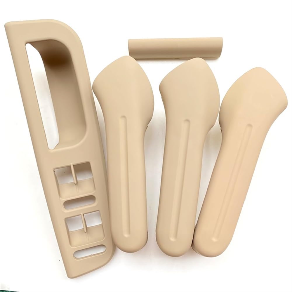 JQIWN Türgriff innen Auto Für Golf 4 Für MK4 1999-2004 Beige Beige Pull Haltegriff Auto Tür Griff Armlehne Fenster Schalter Fra(5pcs beige) von JQIWN