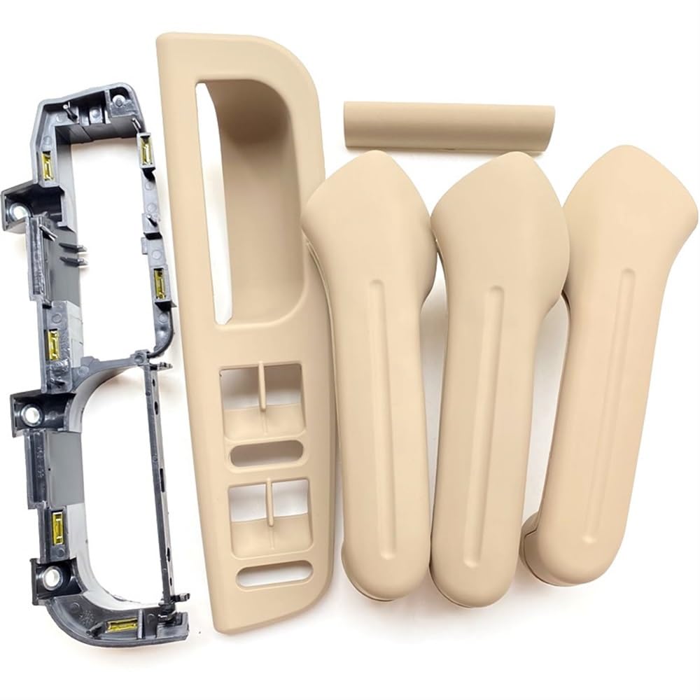 JQIWN Türgriff innen Auto Für Golf 4 Für MK4 1999-2004 Beige Beige Pull Haltegriff Auto Tür Griff Armlehne Fenster Schalter Fra(6pcs beige) von JQIWN