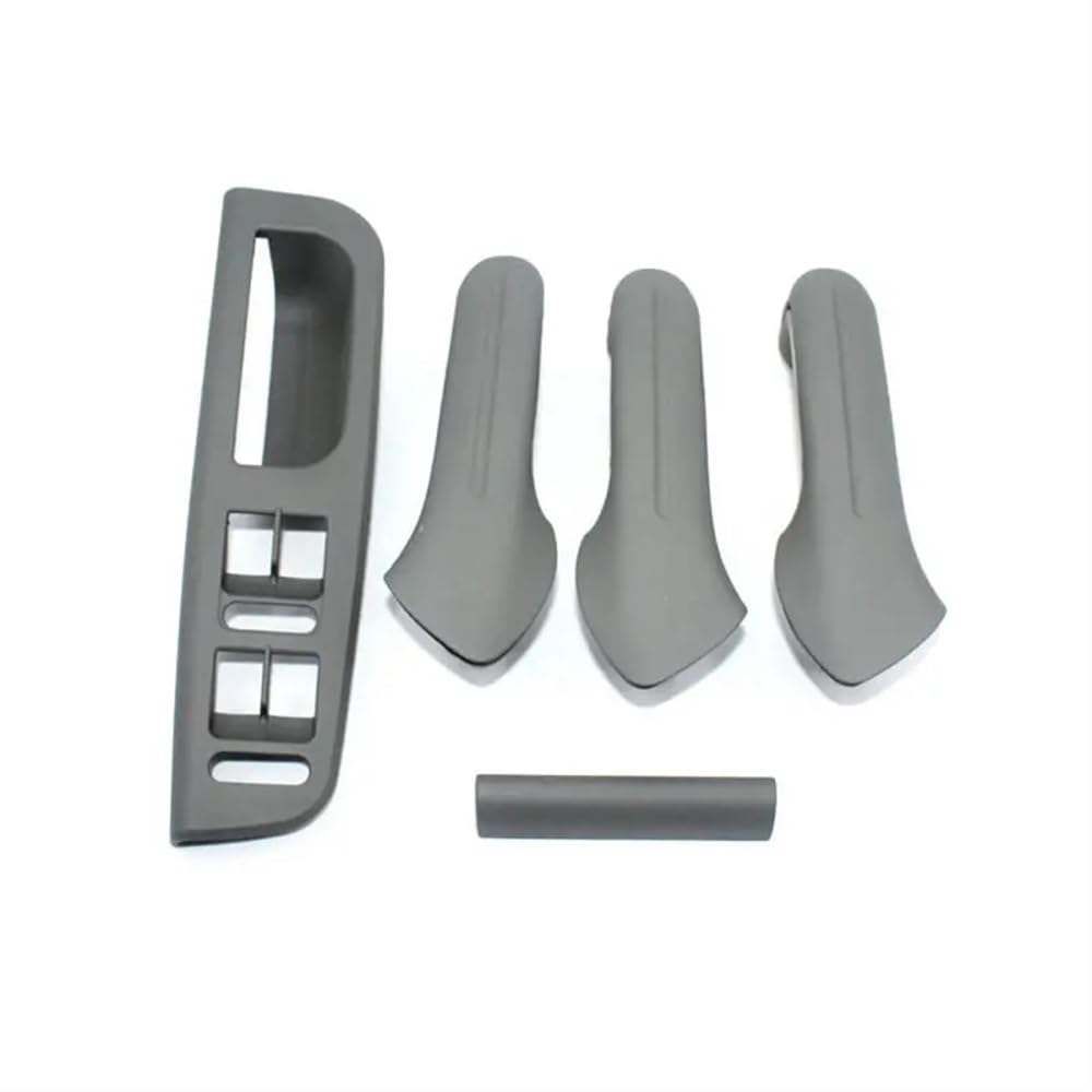 JQIWN Türgriff innen Auto Für Golf 4 Für MK4 Auto Auto Modifizierte Fensterheber-Taste Bedienfeld Türgriffabdeckungen LHD Zubehör(1 Set Gray) von JQIWN