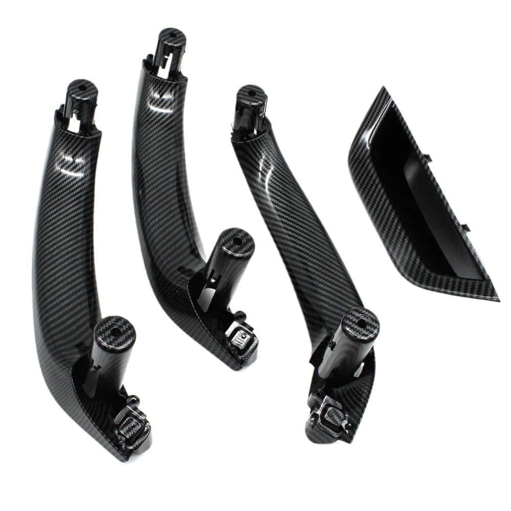 JQIWN Türgriff innen Auto Für X3 Für X4 Für F25 Für F26 2010 2011 2012-2016 LHD RHD 4-teiliges Set, Ersatz Der Innentürgriffabdeckung(RHD Carbon Fiber) von JQIWN