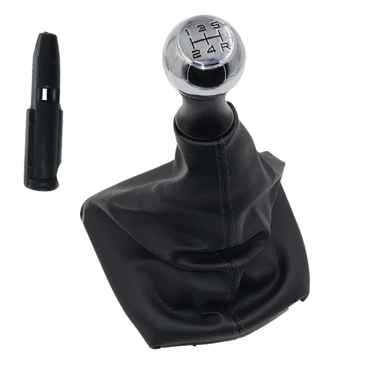 5 Speed ​​Gear Stick Schaltknauf Griff Staub Jacke Für Citroen C2 C4 Für Picasso Für Peugeot 306 307 308 3008(Silver) von JRCQSG