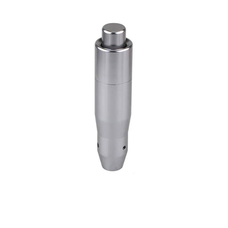 Universeller 14,5 cm Aluminium-Schaltknauf Für Auto-Auto-Schalthebel Mit Heruntergedrückter Entriegelungstaste Und 3 Adaptern(Gray) von JRCQSG