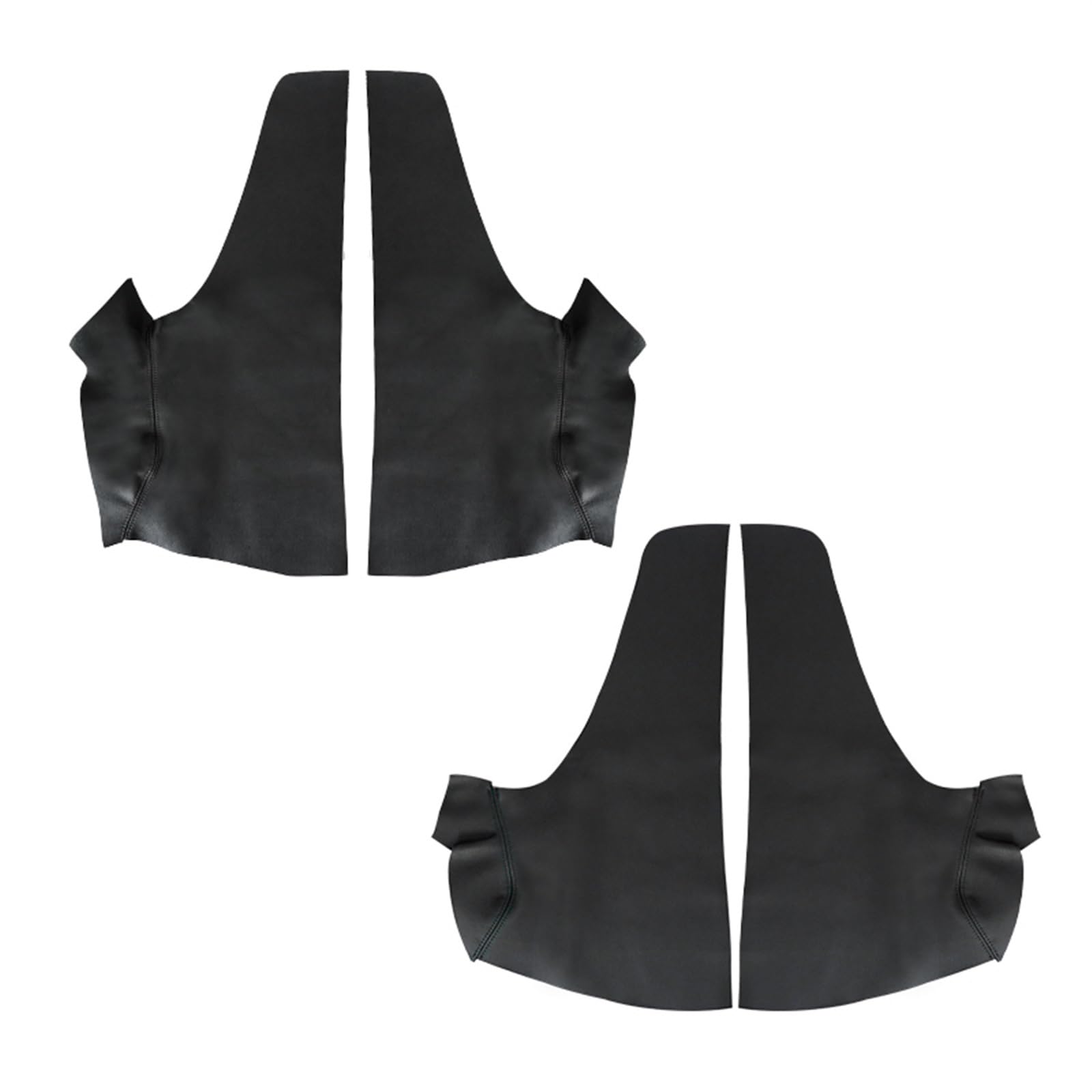 Auto Zubehör Innenraum Für Jazz Für Fit 2008 2009 2010 2011 2012 Fließheck Mikrofaser Leder Tür Armlehne Panel Abdeckung Aufkleber Trim Auto Zubehör Trim(4pcs,Black-red line) von JRIFNIL