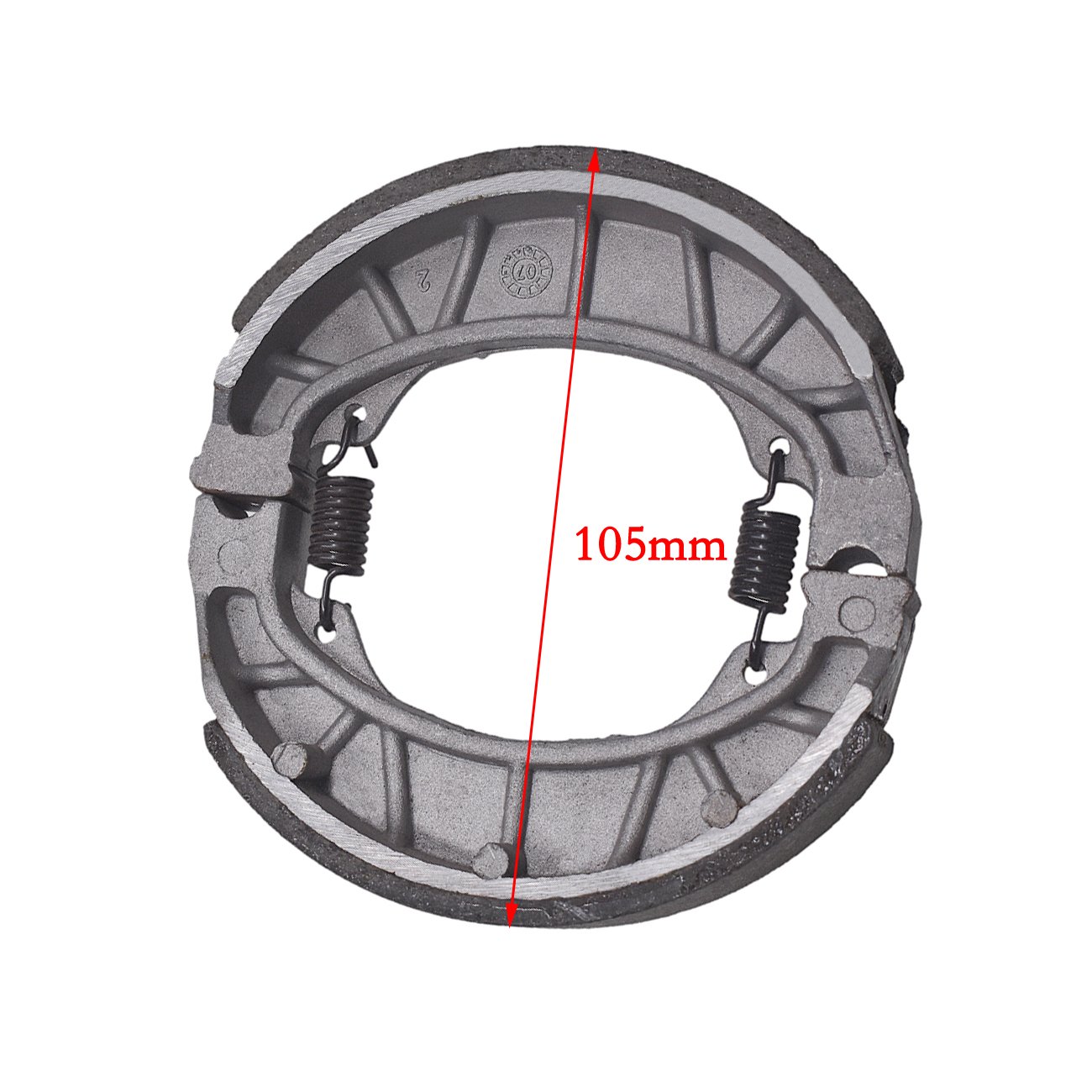 JRL Moped Scooter 105 mm hinten Trommelbremse Pads Schuhe 50 110 125 150 cc GY6 von JRL