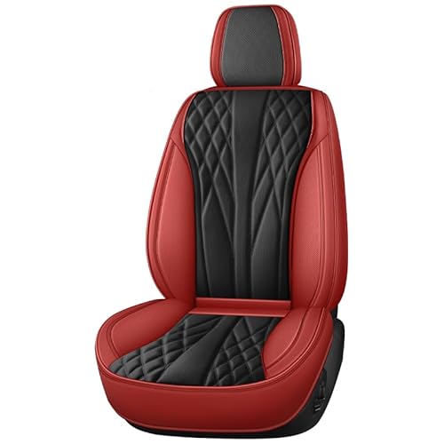 JROONR Autositzbezüge Universal passend für VW Tguan Allspace Magotan Scirocco Phaeton Passat T5 T6 Multivan Wasserdicht Nappa PU Leder Sitzkissen von JROONR