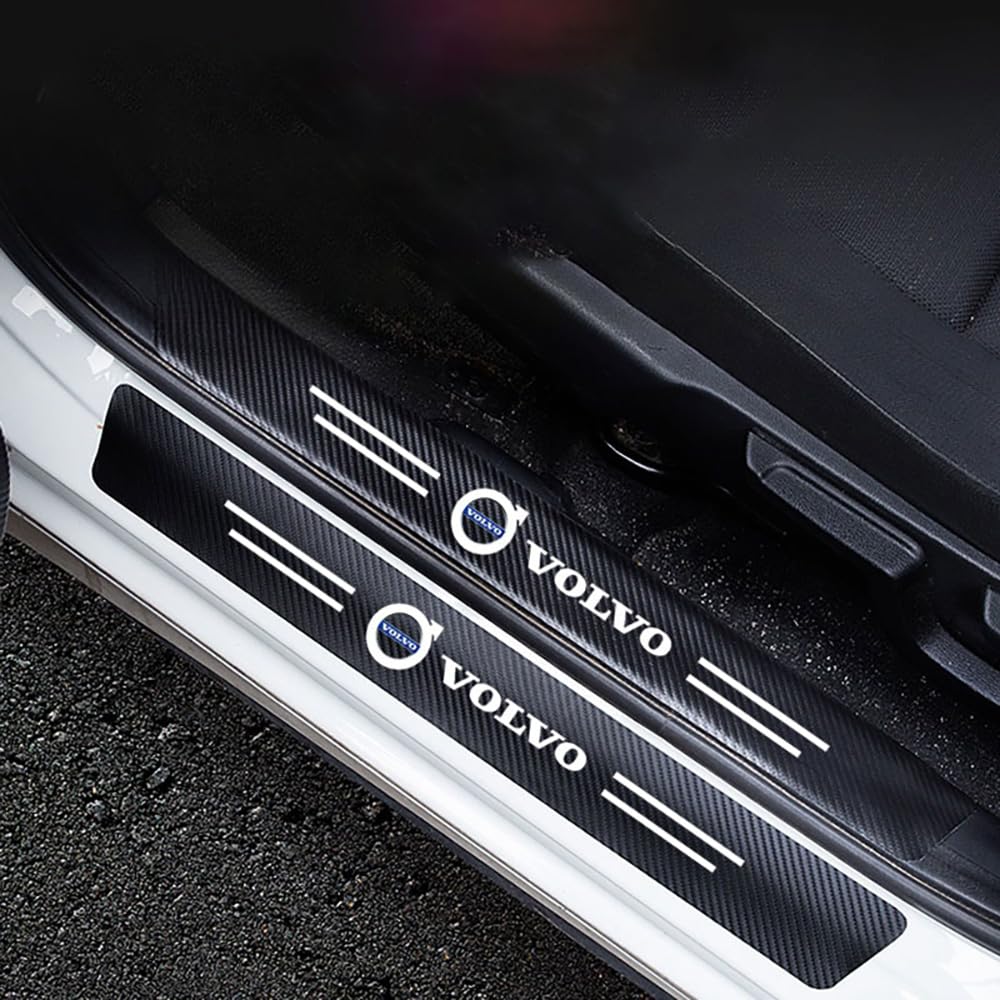 Auto Einstiegsleisten Schutzfolie für Volvo XC40 2018-2022 Auto Tür Schritt Schutz, Türschweller Aufkleber rutschfeste Anti-Kratz Trim Styling,4pc von JRZCXGZX