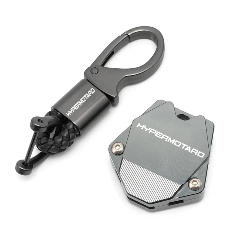 Schlüsselschutzhülle Für DUCATI Hypermotard 950 2007-2021 2020 Motorrad Hochwertiges Zubehör CNC-Schlüsselanhänger + Schlüsselhüllen-Anzug(1 set Titanium-B) von JRink