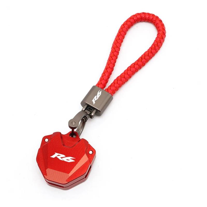Schlüsselschutzhülle Für YZF R3 R6 YZFR3 Schlüssel Fall Abdeckung Shell Schutz Schlüsselbund Schlüsselbund Schlüsselanhänger Halter Motorrad Zubehör(R6 1 Set Red) von JRink