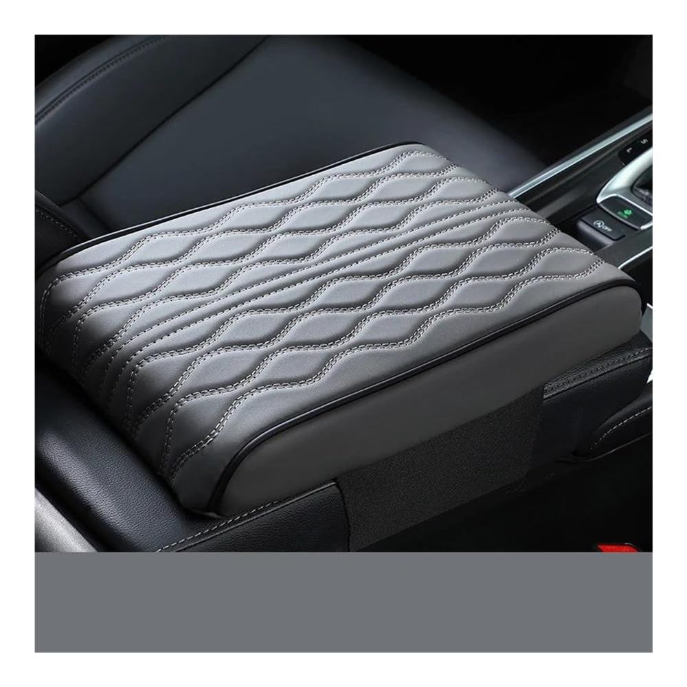 Auto-Mittelkonsolenarmlehne Auto Armlehne Box Höhe Pad Wasser Welligkeit Leder Memory Foam Höhe Pad Universal Auto Mittelarmlehne Schutz Kissen Unterstützung Ablagefach Mittelkonsole(5,L) von JSFRBMA