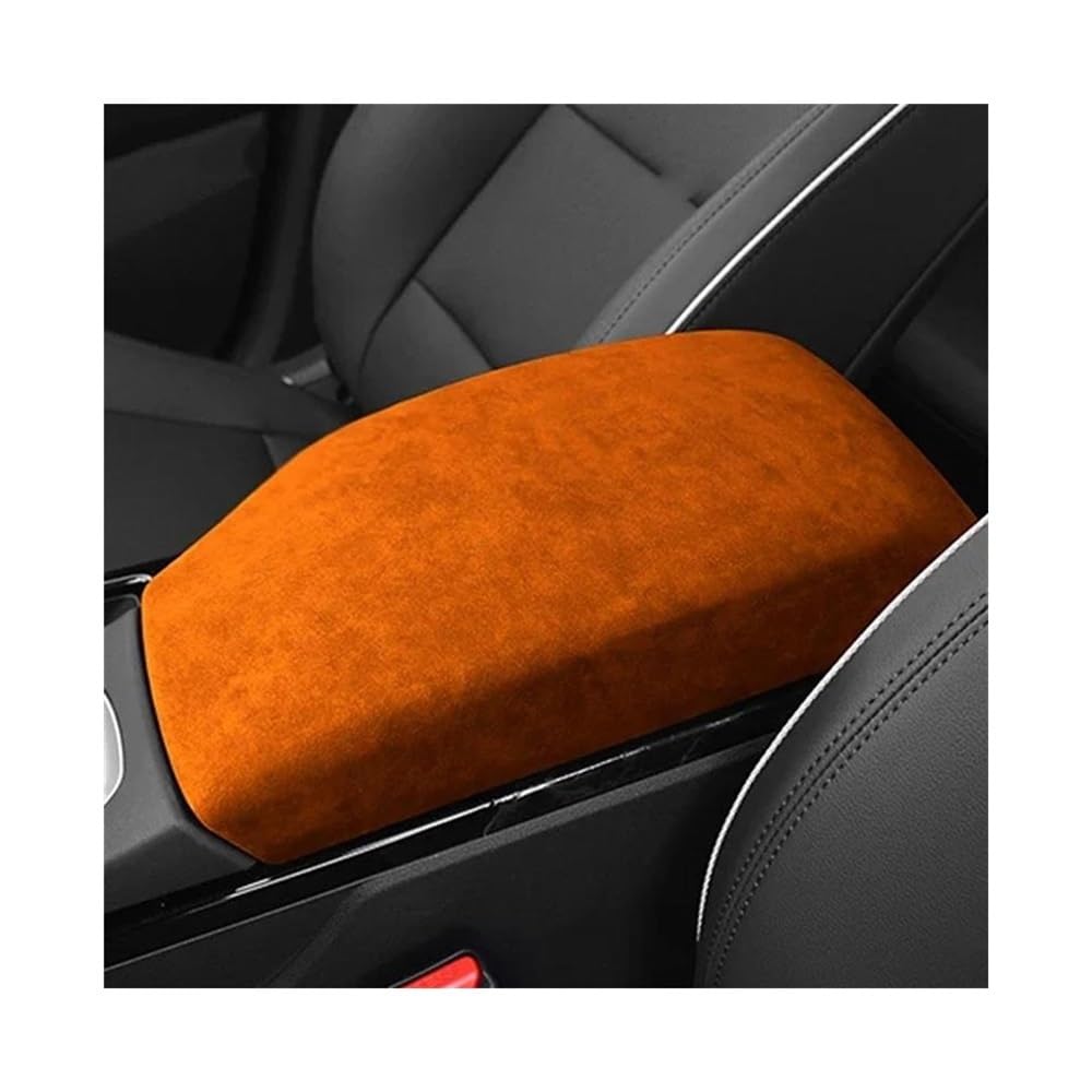 Auto-Mittelkonsolenarmlehne Auto Armlehne Lagerung Box Panel Pad Abdeckung Center Konsole Box Deckel Innen Trim Für Hyundai Für Tucson 2019 2021 2022 2023 Ablagefach Mittelkonsole(19 Orange) von JSFRBMA