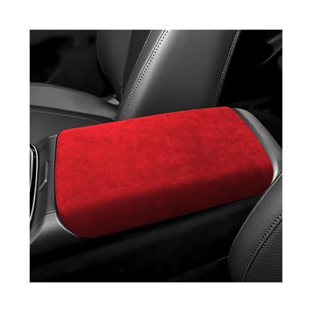 Auto-Mittelkonsolenarmlehne Auto Armlehne Lagerung Box Panel Pad Abdeckung Center Konsole Box Deckel Innen Trim Für Hyundai Für Tucson 2019 2021 2022 2023 Ablagefach Mittelkonsole(20-IN Red) von JSFRBMA