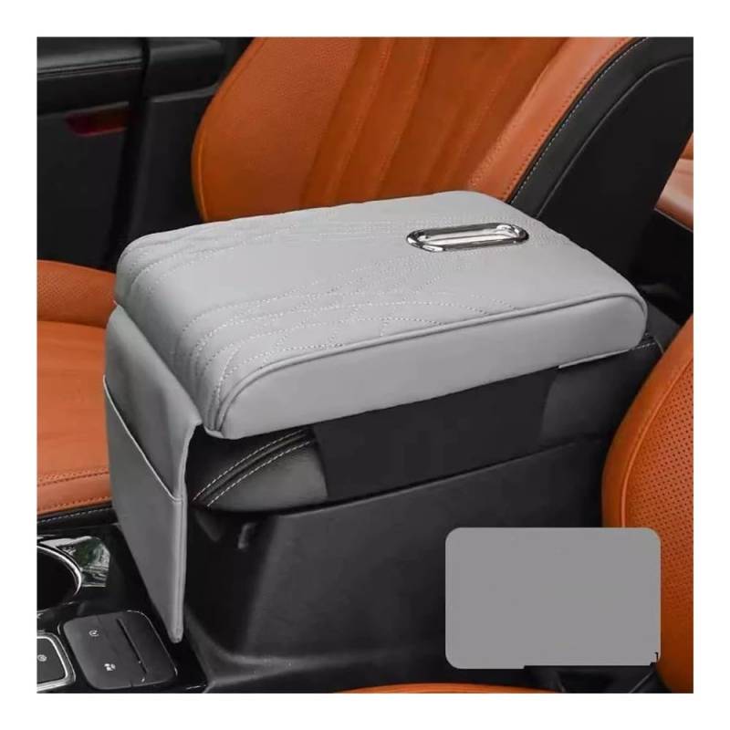 Auto-Mittelkonsolenarmlehne Memory Foam Auto Armlehne Pad Auto Ellenbogen Rest Kissen Universal Konsole Armlehne Pad Mit Lagerung Tasche Verlängerung Pad Ablagefach Mittelkonsole(Blanc) von JSFRBMA