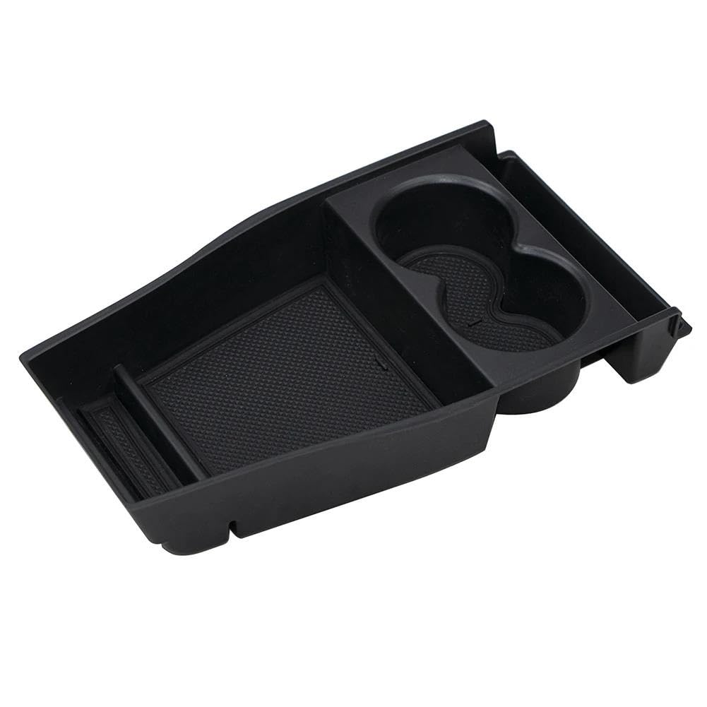 Auto-Mittelkonsolenarmlehne Schwarz Center Console Storage Box Fach ABS Auto Tasse Halter Verstauen Aufräumen Organizer Fach Für Hyundai Für IONIQ 5 2021 + Ablagefach Mittelkonsole von JSFRBMA