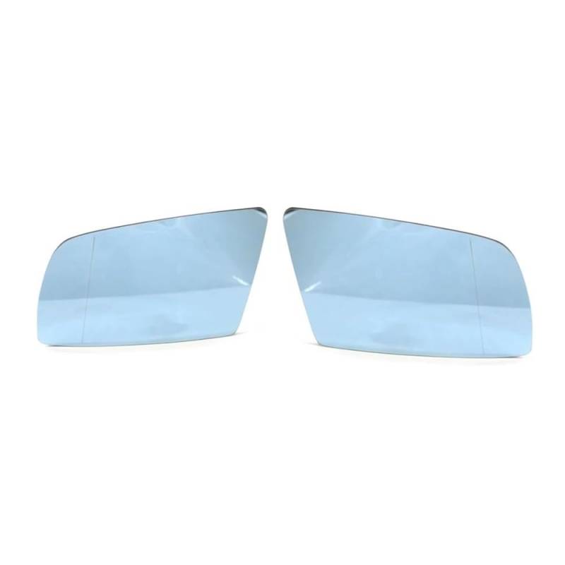 Für 5er-Serie Blau Beheizter Außenspiegel Weitwinkel-Rückspiegel E60 E61 E63 E64 Auto Spiegelglas(A pair blue) von JSFRBMA