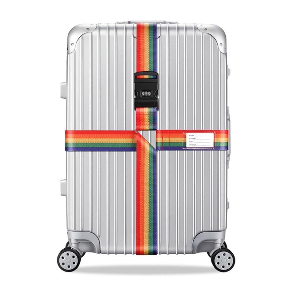 Verstellbare Kreuzpackgurte für Gepäck mit Passwortschloss, halten Ihre Sachen sicher und organisiert von JSGHGDF