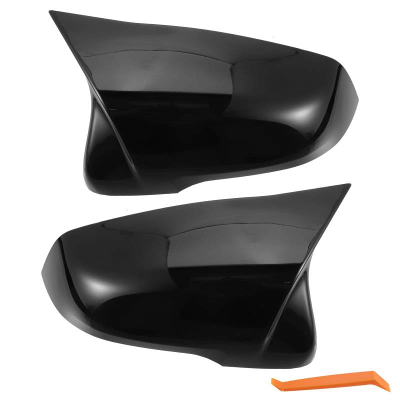 M Look Sport Spiegelkappen für 2014-2021 BMW X1 F48 Tuning Optik, BMW 2er MPV F46 218i F45 220i Zubehör Auto Außen Car Accessories - Spiegelkappe Links und Rechts, Schwarz Glänzenden Finish von JSQAUTOR