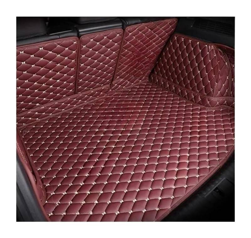 Kofferraummattes Zubehör Für Benz Für GL Klasse Für X166 Für 7-Sitzer 2013-2014 Auto Abdeckung Pad Fracht Innen Zubehör Boot Liner Schutz(Wine Red) von JSRVQKMS