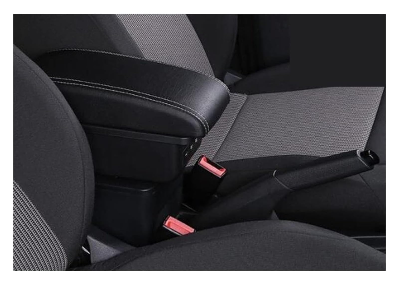 Mittelkonsole Aufbewahrungs box Für Renault Für Sandero Stepway Box 1 Stück Autozubehör Mittelkonsole Handlaufkoffer Armlehnenbox Zentrales Ablagefach Mit USB(C3) von JSRVQKMS