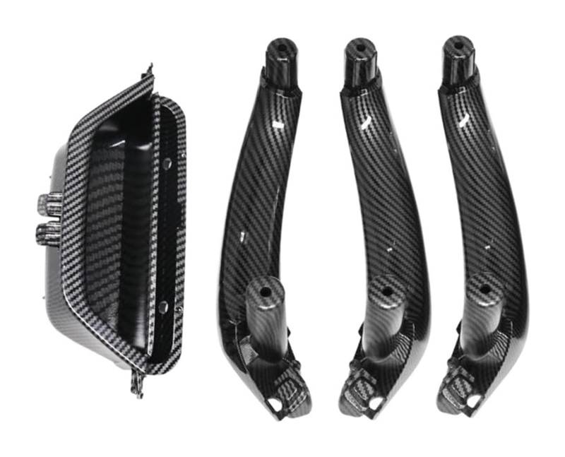 Türgriffs Aufbewahrungsbox Für B&MW X3 X4 F25 F26 2010–2017 LHD RHD Auto Links Vorne Innentürgriff Panel Pull Trim Cover Zubehör(Lhd 4pcs Set Carbon) von JSRVQKMS