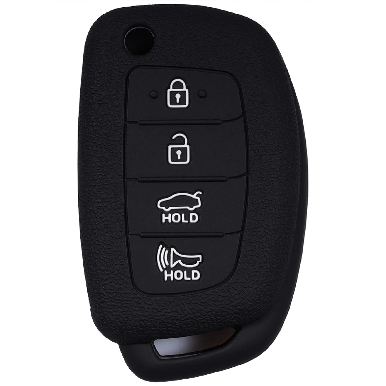 Autoschlüsselhülle Für Hy&undai Tucson 2018 Autoschlüsselgehäuse aus Silikon für Schlüsselfernbedienung, Schlüsselanhänger, Abdeckung, Verkleidung, Autozubehör von JSSZSMSZ