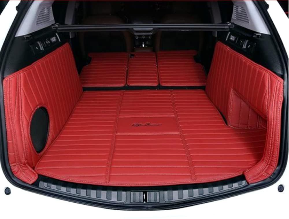 Kofferraum Schutzmatte Für Alfa Romeo Stelvio 2017-2022 2023 2024, Auto Abdeckung Pad Fracht Innen Zubehör Auto Kofferraummatte,Redstyle von JSYJCF