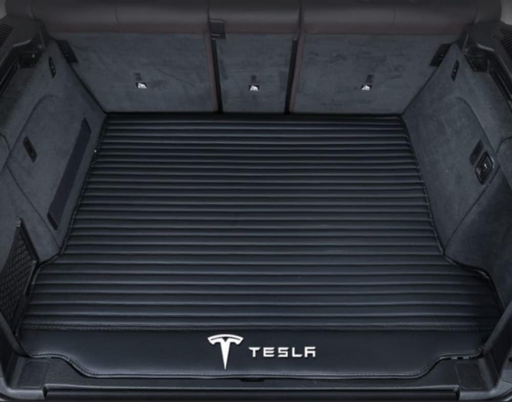 Kofferraum Schutzmatte Für Tesla Model Y 2021 2022 2023 2024, Auto Abdeckung Pad Fracht Innen Zubehör Auto Kofferraummatte,Blackstyle/ von JSYJCF