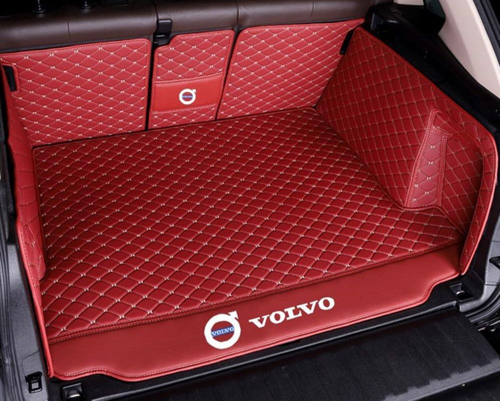 Kofferraum Schutzmatte Für Volvo S60 2014-2021 2022 2023 2024, Auto Abdeckung Pad Fracht Innen Zubehör Auto Kofferraummatte,Redstyle von JSYJCF