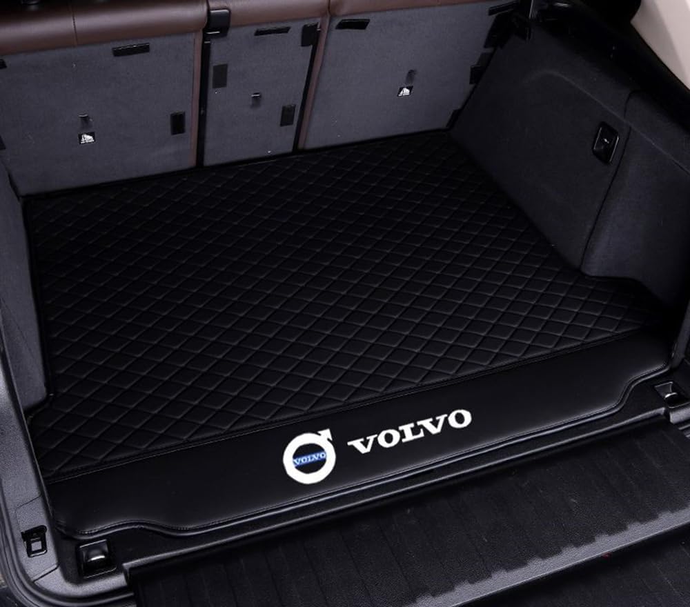 Kofferraum Schutzmatte Für Volvo S90 2016+, Auto Abdeckung Pad Fracht Innen Zubehör Auto Kofferraummatte,Blackstyle von JSYJCF