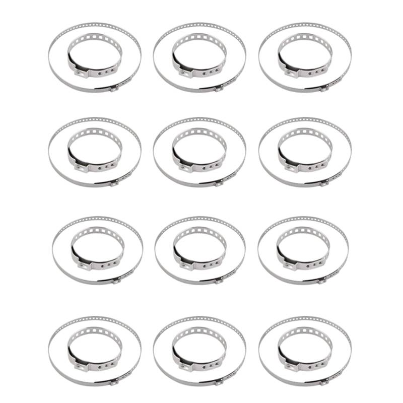 JSZDFSV Edelstahl-Crimpklemme, Antriebswellenklemme, 31–41 mm, 70–127 mm, verstellbar von JSZDFSV