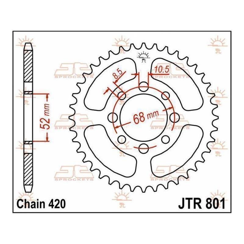 JT Kettenrad 33T 420 JTR801.33 von JT Sprockets