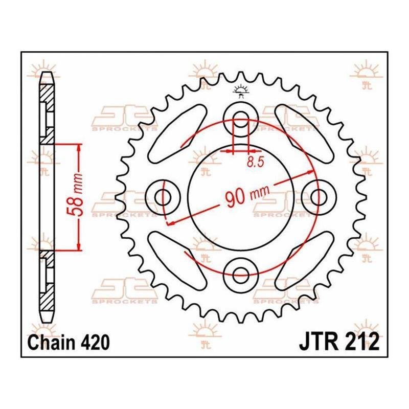 JT Kettenrad 37T JTR212.37 von JT Sprockets