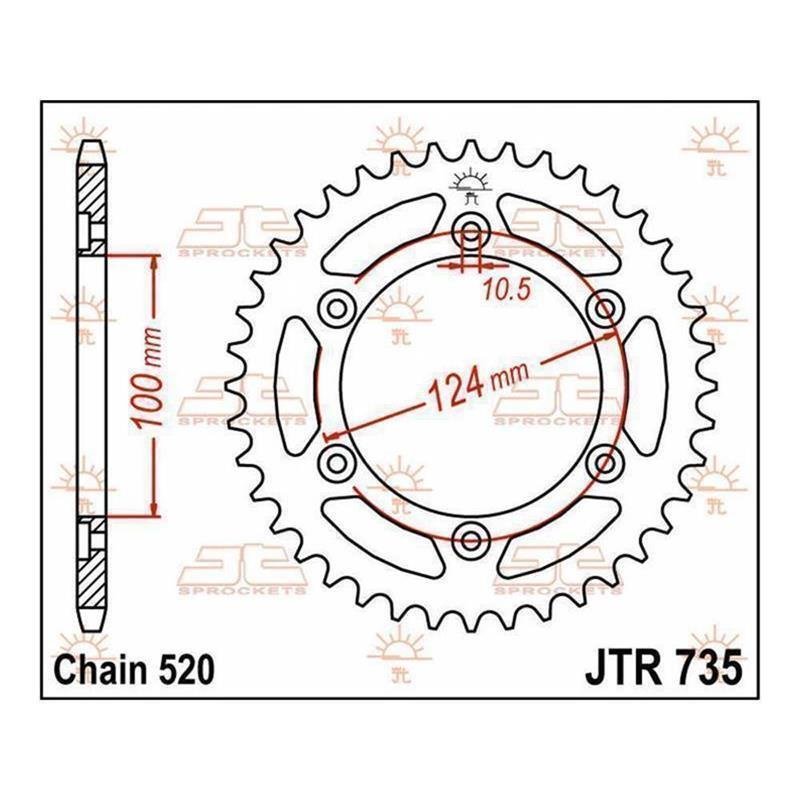 JT Kettenrad 37T JTR735.37 von JT Sprockets