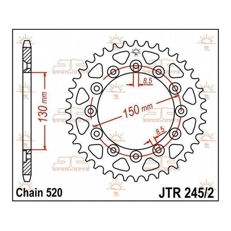 JT Kettenrad 41T 520 JTR245/2.41 von JT Sprockets