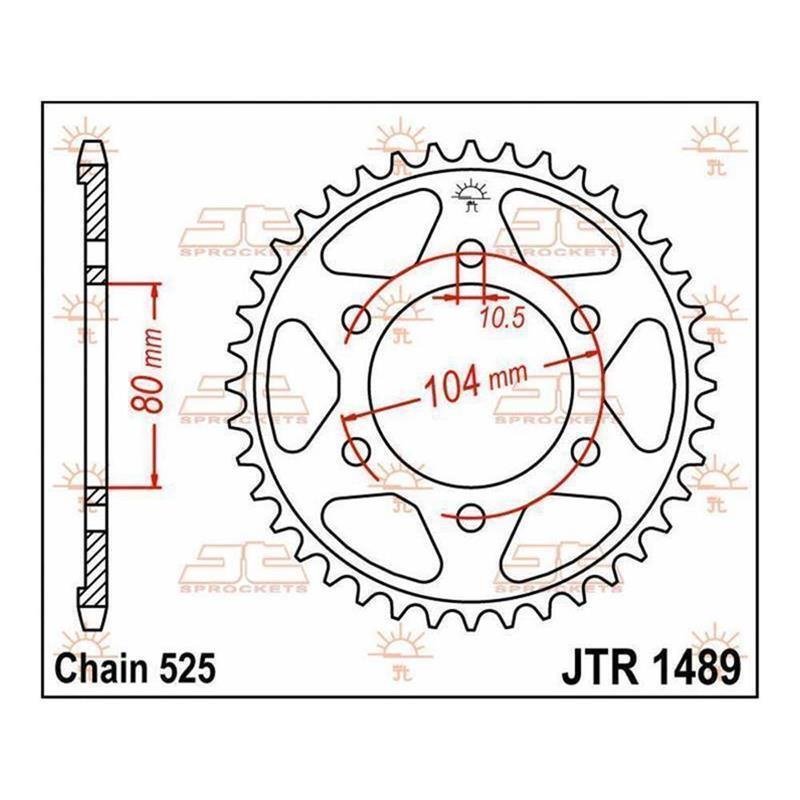 JT Kettenrad 41T 525 JTR1489.41 von JT Sprockets