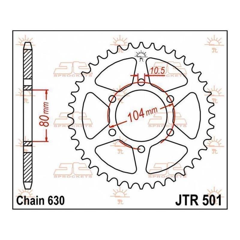 JT Kettenrad 41T 630 JTR501.41 von JT Sprockets