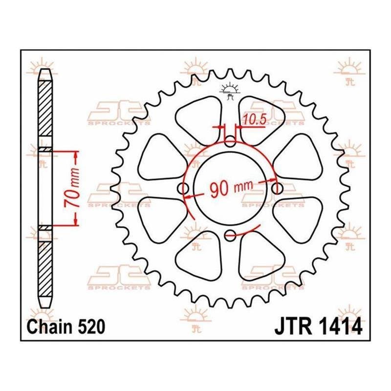 JT Kettenrad 41T JTR1414.41 von JT Sprockets