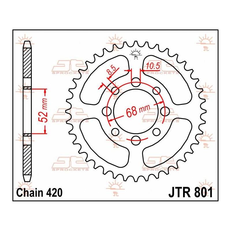 JT Kettenrad 420 35T JTR801.35 von JT Sprockets