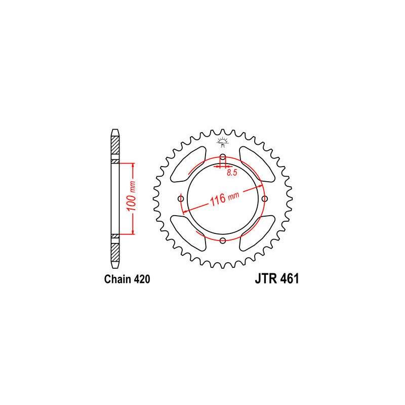 JT Kettenrad 420 52T JTR461.52 von JT Sprockets