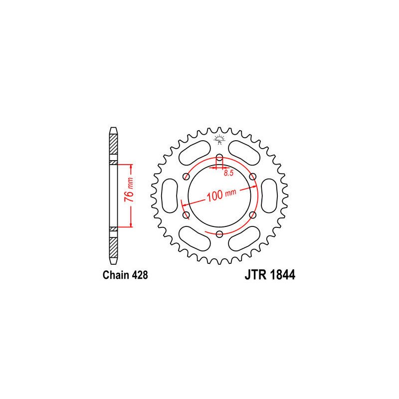 JT Kettenrad 428 44T JTR1844.44 von JT Sprockets