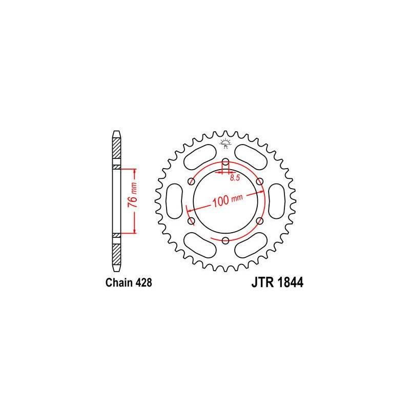 JT Kettenrad 428 44T JTR1844.44 von JT Sprockets