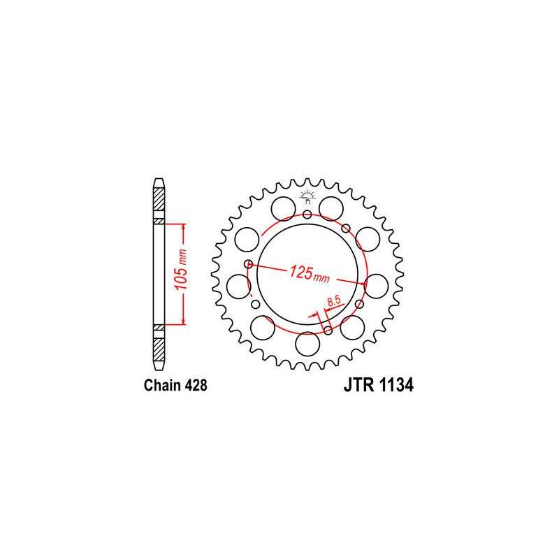 JT Kettenrad 428 56T JTR1134.56 von JT Sprockets