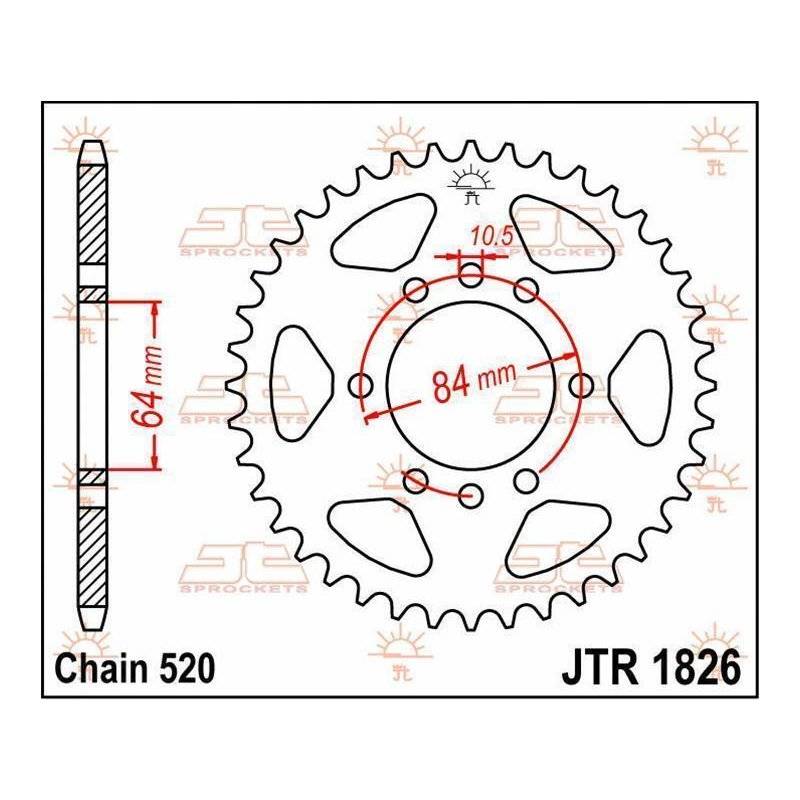 JT Kettenrad 42T 520 JTR1826.42 von JT Sprockets