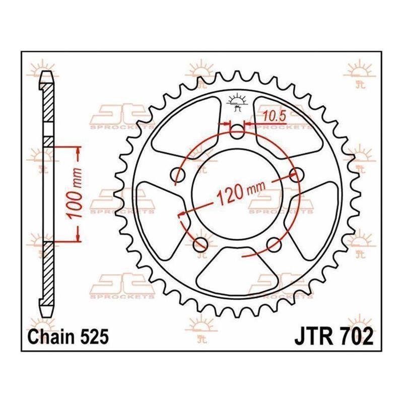 JT Kettenrad 42T 525 JTR702.42 von JT Sprockets