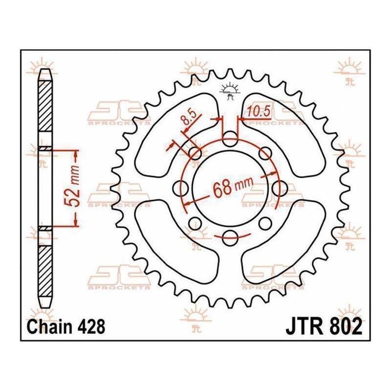 JT Kettenrad 42T JTR802.42 von JT Sprockets